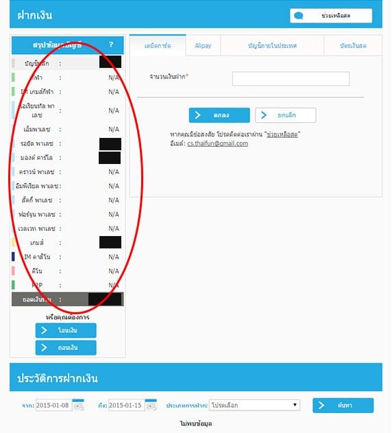 Fun88 ฝากเงิน